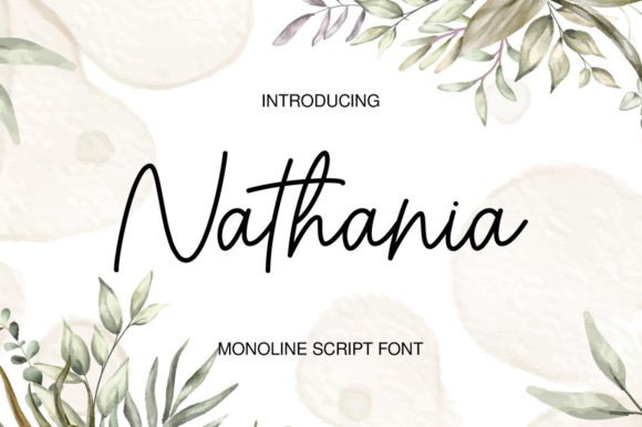 Nathania Font Poster 1