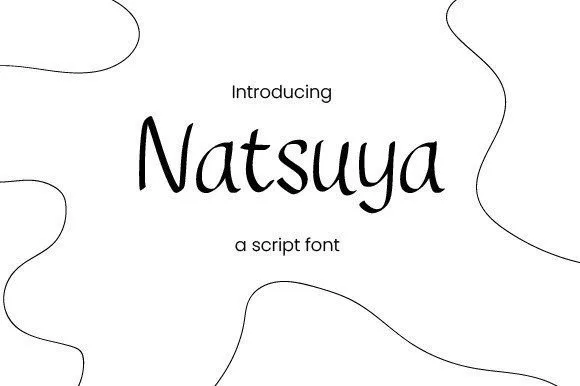 Natsuya Font Natsuya Font Poster 1