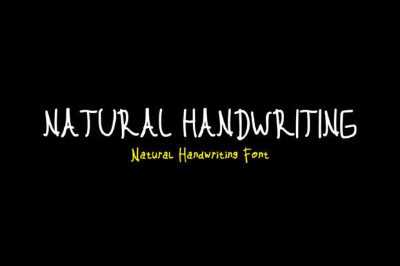 Natural Font Poster 1