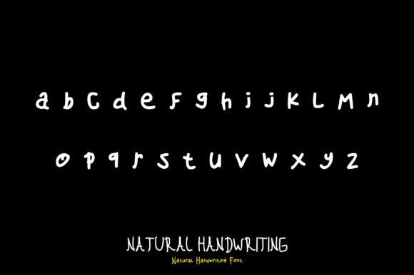 Natural Font Poster 3