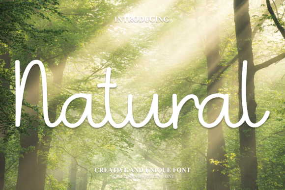 Natural Font Poster 1