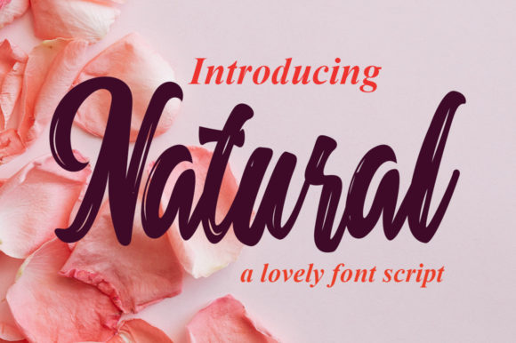 Natural Font Poster 3