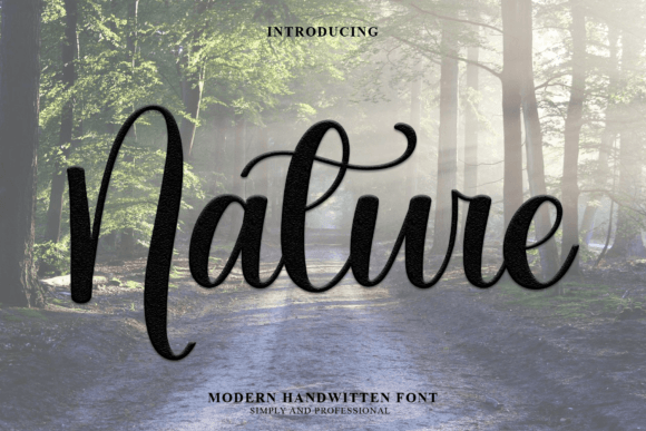 Nature Font Poster 1