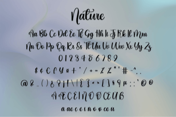 Nature Font Poster 4