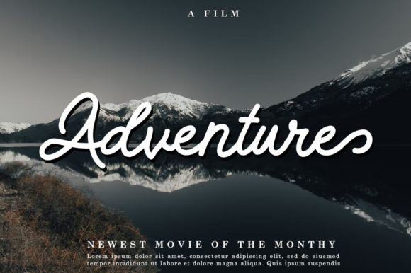 Nature Adventure Font Poster 2