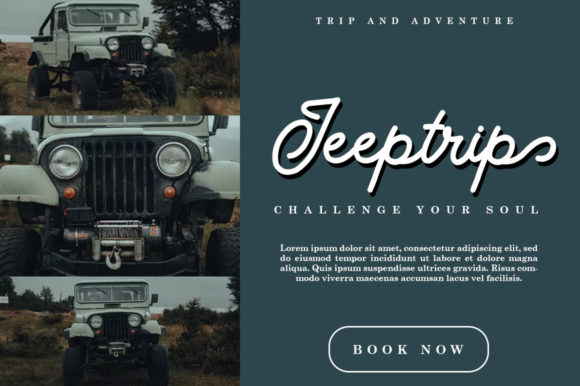 Nature Adventure Font Poster 5