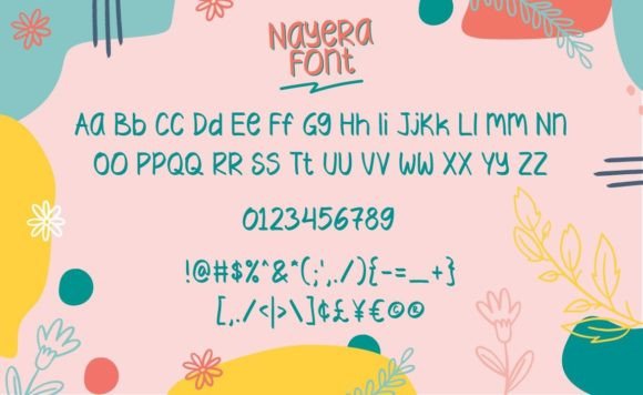 Nayera Font Poster 4