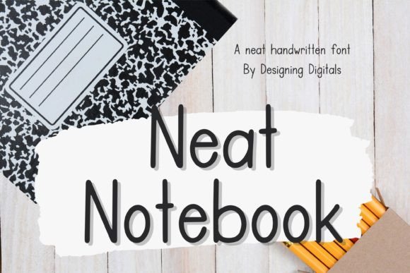 Neat Notebook Font Poster 1