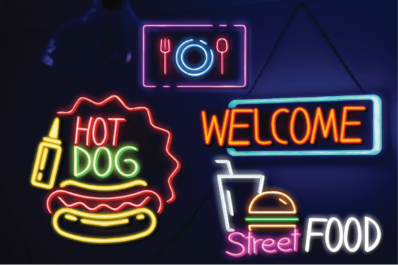Neon Font Poster 2