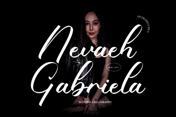 Nevaeh Gabriela Font Poster 1