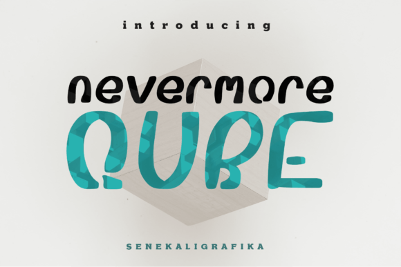 Nevermore Qube Font Poster 1