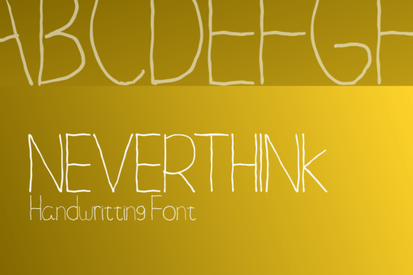 Neverthink Font Poster 1