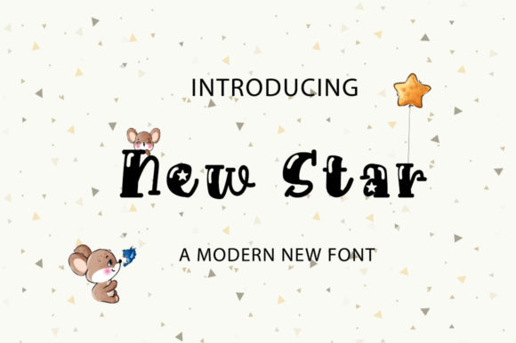 New Star Font Poster 1
