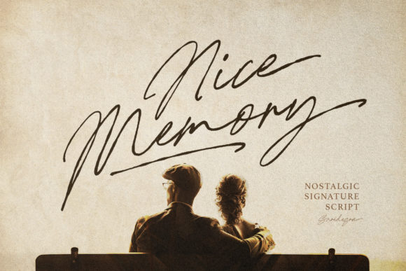 Nice Memory Font Poster 1