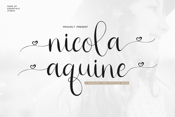 Nicola Aquine Font Poster 1
