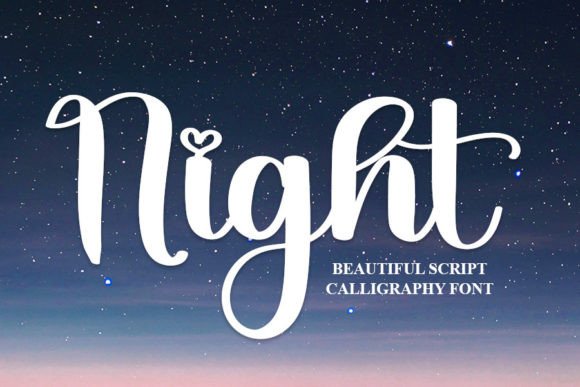 Night Font Poster 1