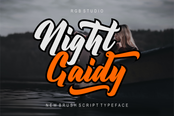 Night Gaidy Font Poster 1