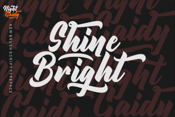 Night Gaidy Font Poster 9