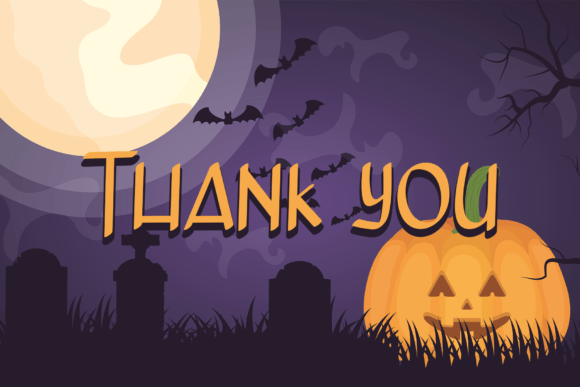 Night Halloween Font Poster 6