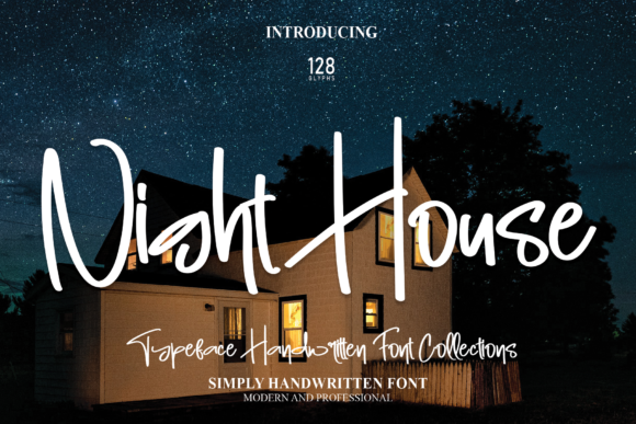 Night House Font Poster 1