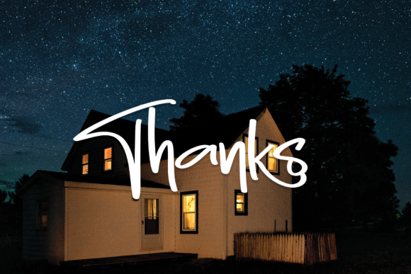 Night House Font Poster 8