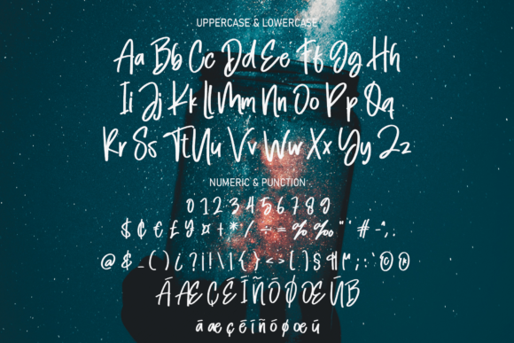 Night Stars Font Poster 7