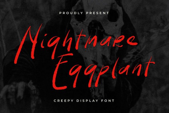 Nightmare Eggplant Font Poster 1