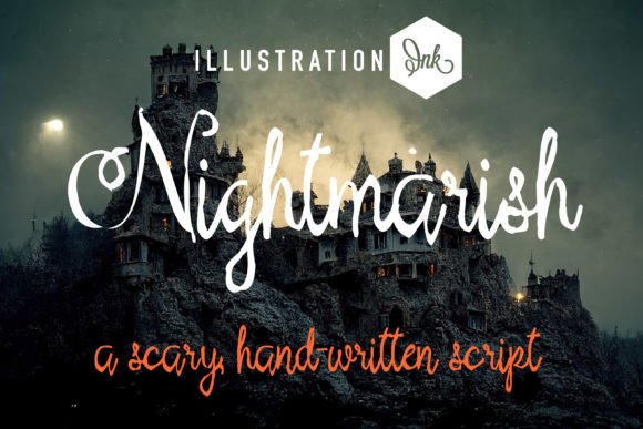 Nightmarish Font Poster 1