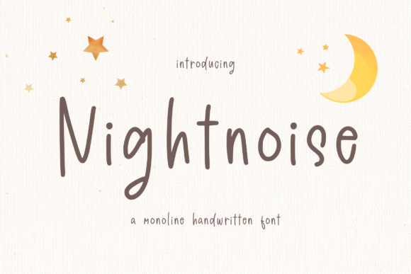 Nightnoise Font Poster 1