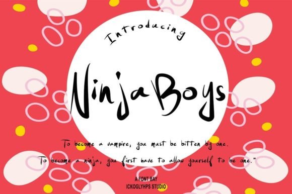 Ninja Boys Font Poster 1