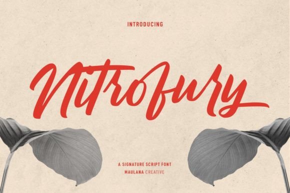 Nitrofury Font Poster 1