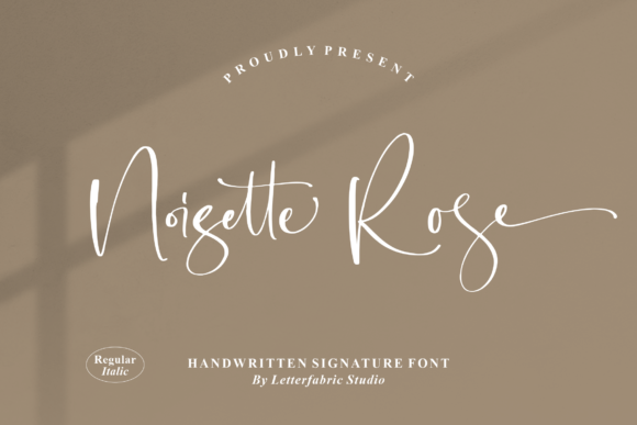 Noisette Rose Font Poster 1