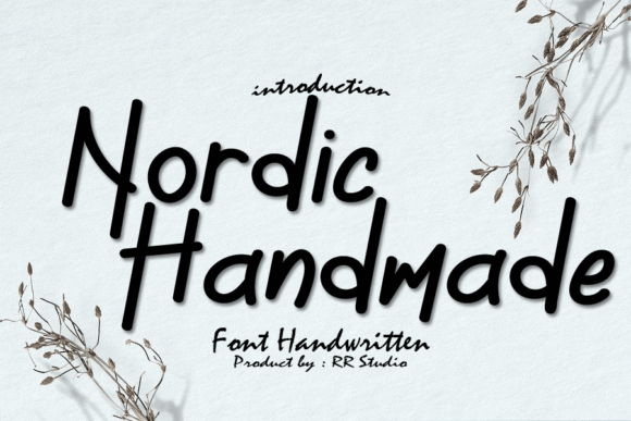 Nordic Handmade Font Poster 1