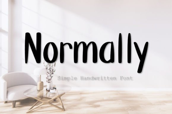 Normally Font Poster 1