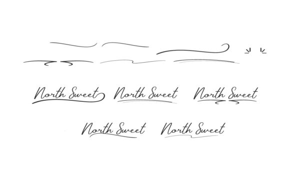 North Sweet Font Poster 8