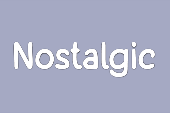 Nostalgic Font Poster 1