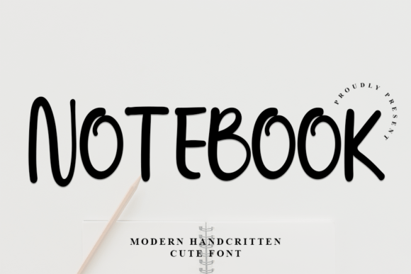 Notebook Font Poster 1