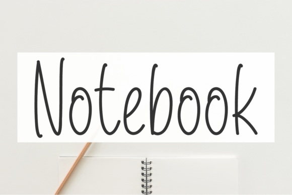 Notebook Font Poster 1