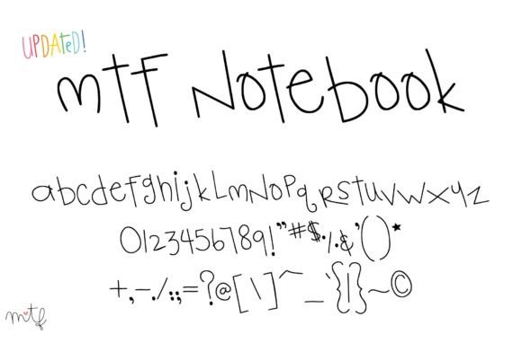 Notebook Font