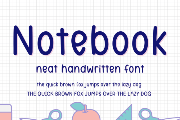 Notebook Font Poster 1