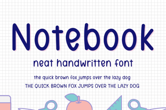 Notebook Font Notebook Font Poster 1