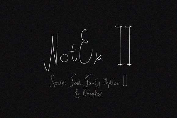 Notex Ii Font Poster 1