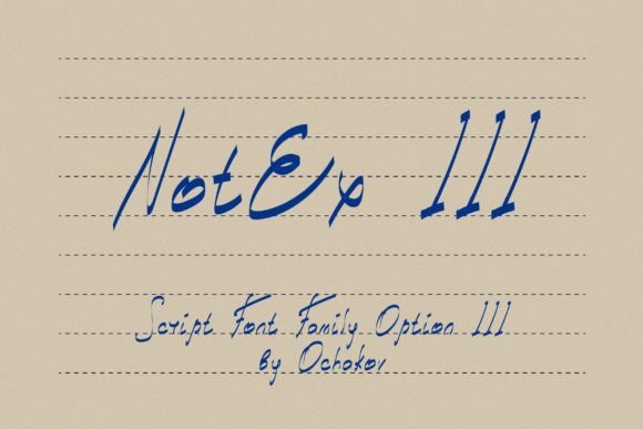 Notex III Font Font Poster 1