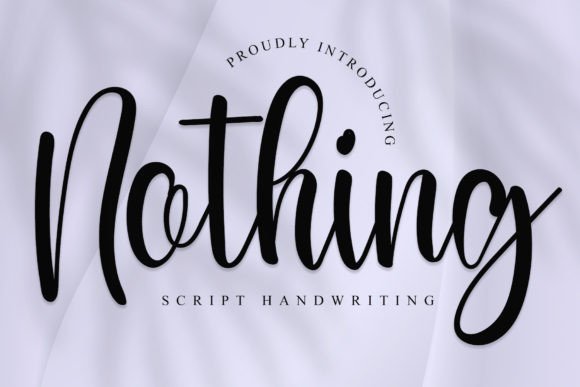 Nothing Font Poster 1