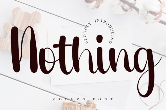 Nothing Font Poster 1