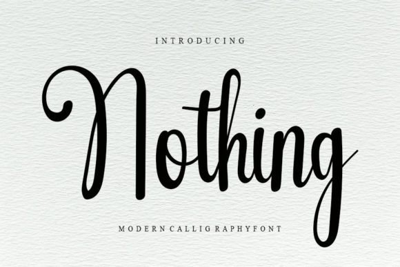 Nothing Font Poster 1