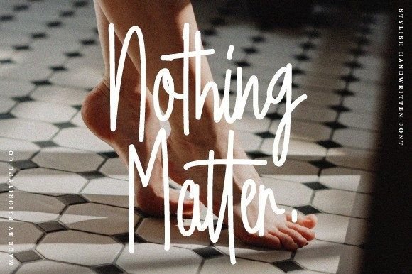 Nothing Matter Font Poster 1