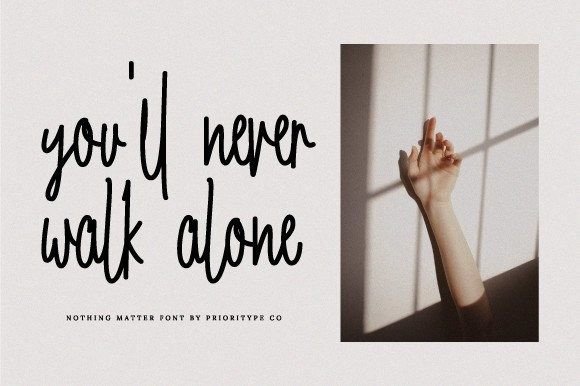 Nothing Matter Font Poster 9