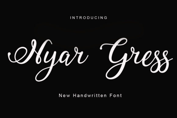 Nyargress Font Poster 1