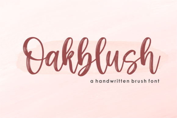 Oakblush Font Poster 1